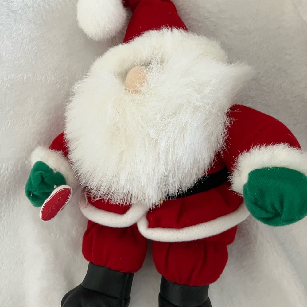 First & Main Santa Claus Saint Nick 9” stuffed plush holiday decor toy vintage